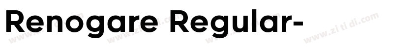 Renogare Regular字体转换